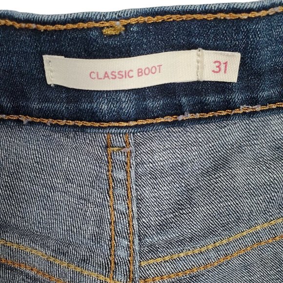 Levi's Womens Size 12 12M 31x32 Jeans Original Bootcut Dark Wash Stretch 34x31 - Picture 7 of 11